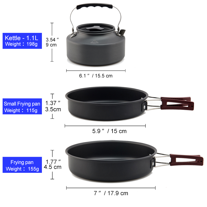 Widesea Camping ชุดเครื่องครัว - Camping Cooking And Eating Set บทวิจารณ์และราคา
