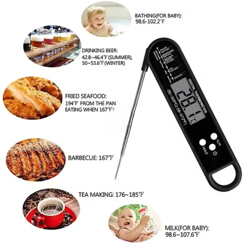 เครื่องวัดอุณหภูมิเนื้อดิจิตอล - Meat Thermometer Camp บทวิจารณ์และราคา