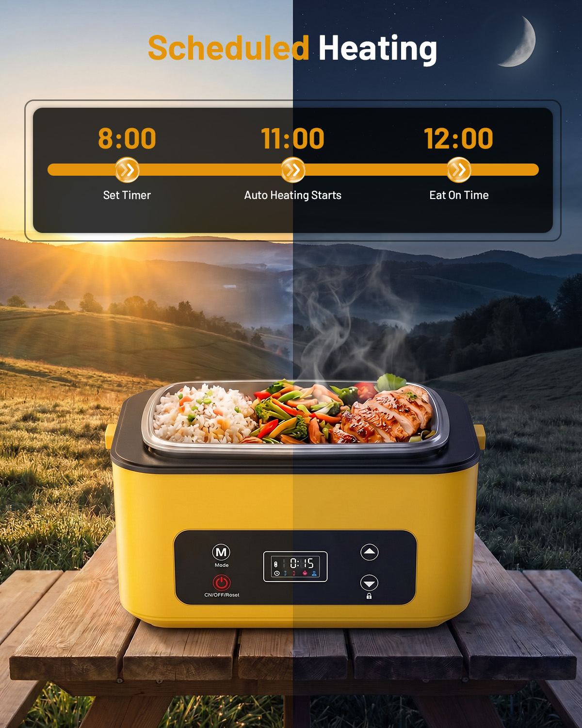 กล่องอาหารอุ่นแบบพกพา TaskStar - Camping Cooking Food บทวิจารณ์และราคา