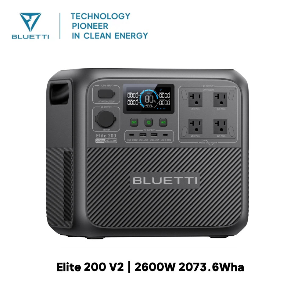 【รีนิว】BLUETTI Elite 200 V2 สถ - Solar Oven Camp บทวิจารณ์และราคา