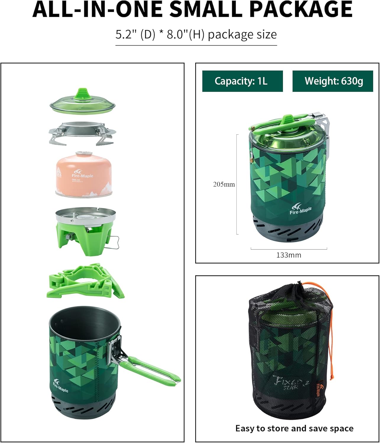 ระบบทำอาหาร FMS-X2เมเปิ้ลไฟหม้ - Camping Cooking One Pot บทวิจารณ์และราคา