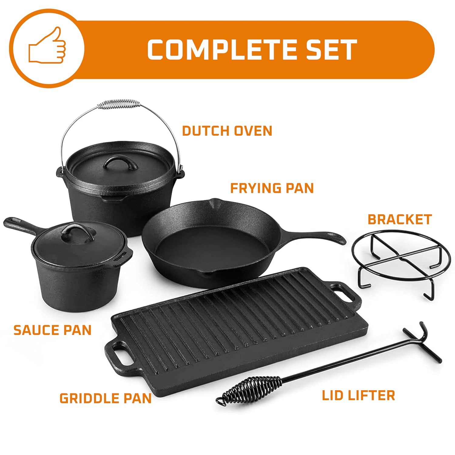 ชุดอุปกรณ์ทำอาหารสำหรับตั้งแคม - Camp Dutch Oven Cast บทวิจารณ์และราคา