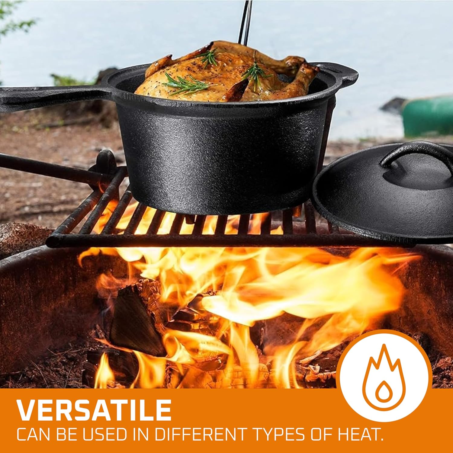ชุดอุปกรณ์ทำอาหารสำหรับตั้งแคม - Camp Dutch Oven Cast บทวิจารณ์และราคา