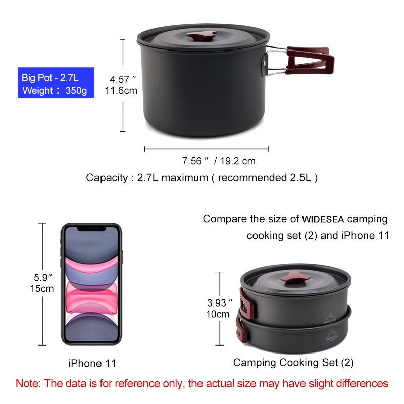 Widesea Camping ชุดเครื่องครัว - Camping Cooking And Eating Set บทวิจารณ์และราคา