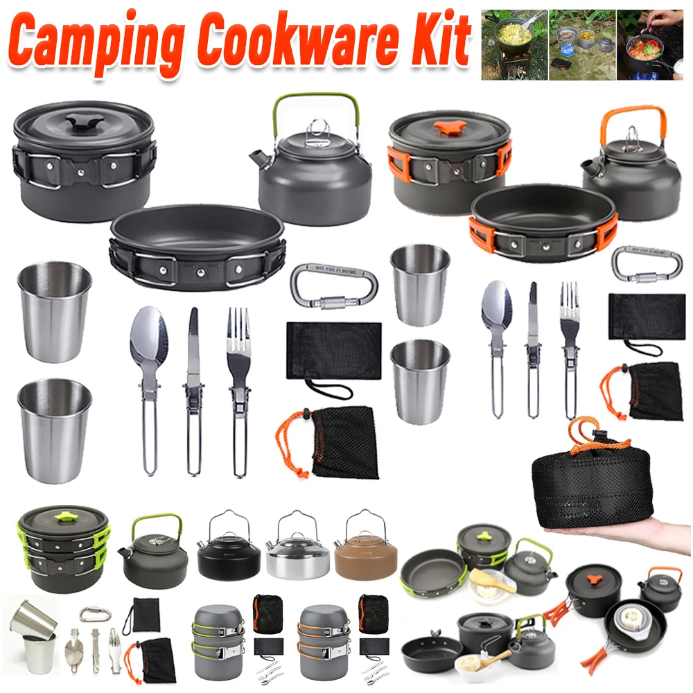 ชุดเครื่องครัวสำหรับตั้งแคมป์  - Camping Cooking Pot Set บทวิจารณ์และราคา