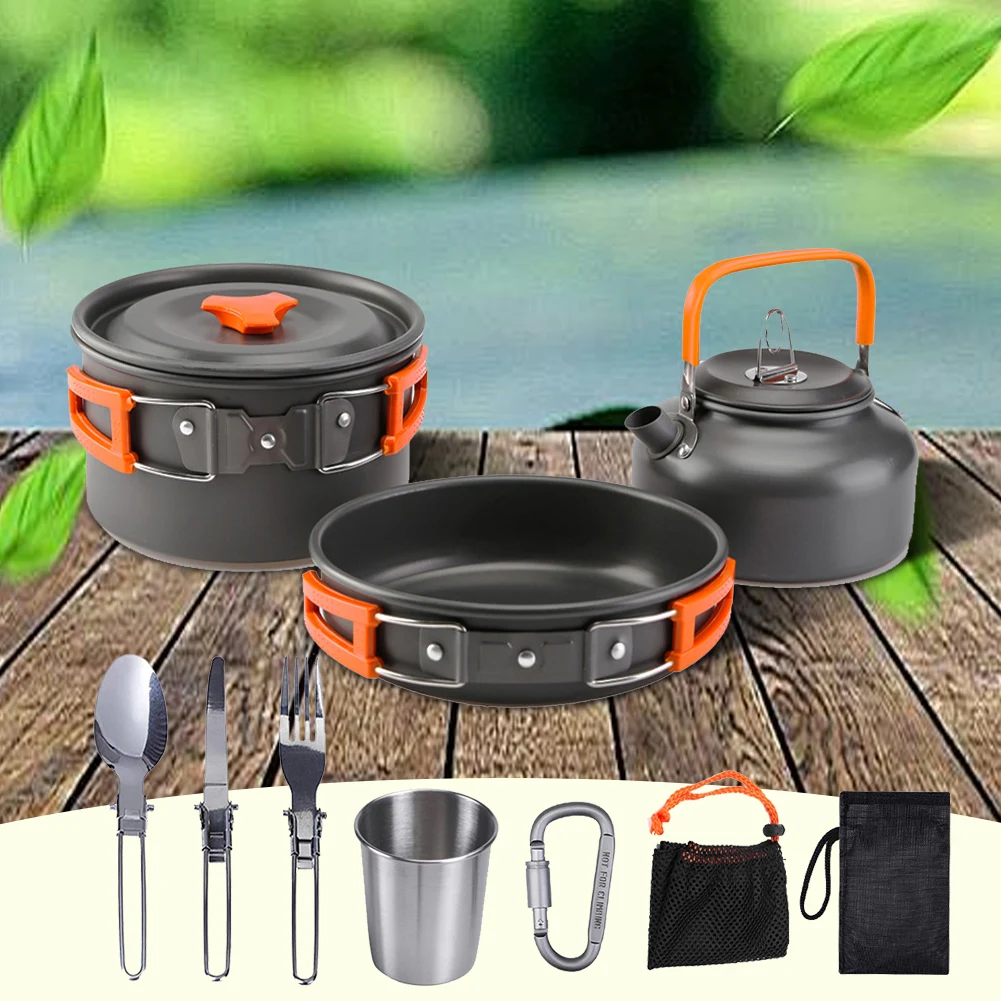 ชุดเครื่องครัวสำหรับตั้งแคมป์  - Camping Cooking Pot Set บทวิจารณ์และราคา