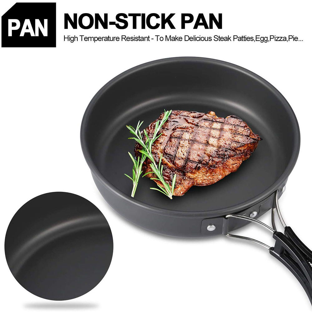ชุดเครื่องครัวสำหรับตั้งแคมป์ก - Camping Cooking Pot Set บทวิจารณ์และราคา