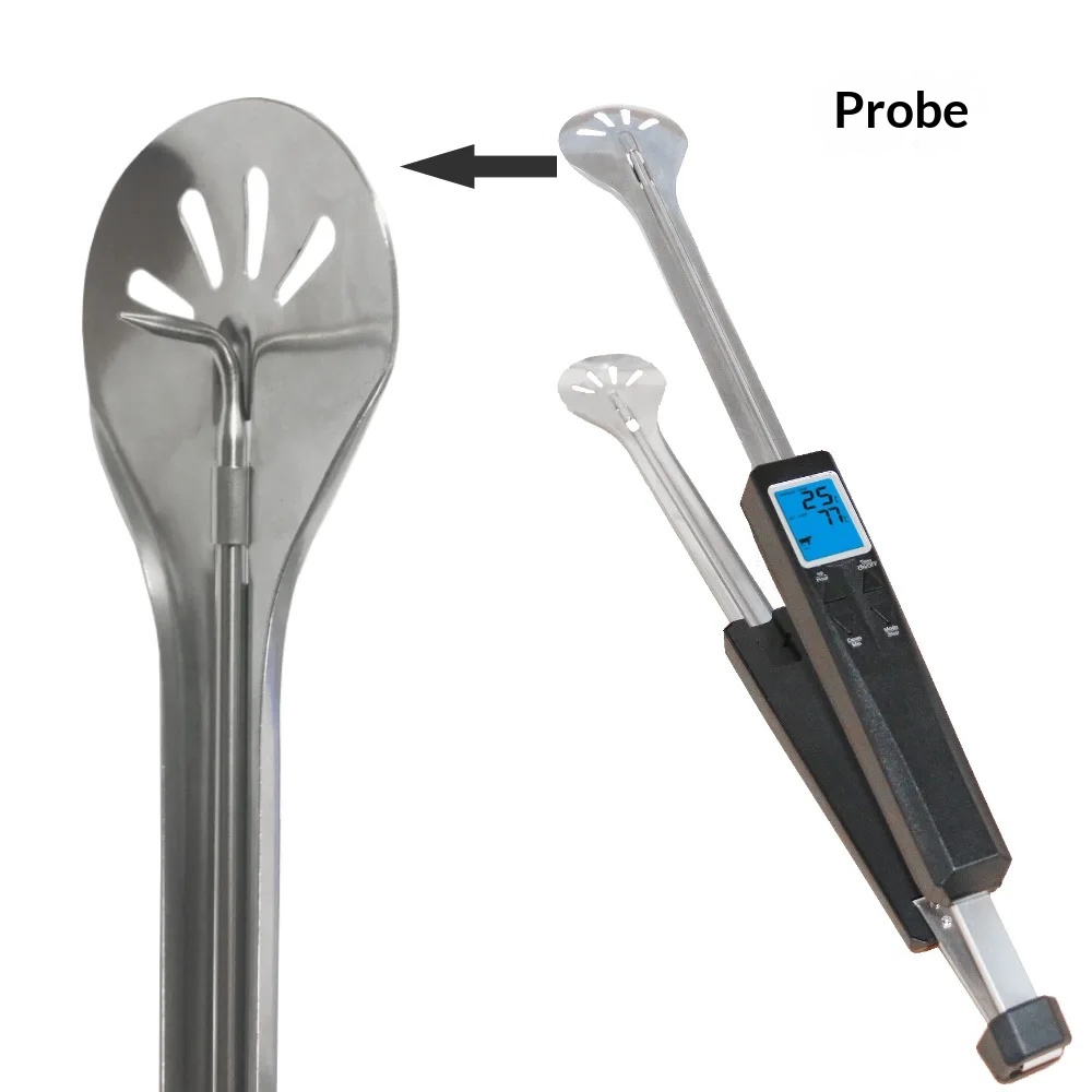เทอร์โมมิเตอร์วัดอุณหภูมิแบบหน - Meat Thermometer Camp บทวิจารณ์และราคา