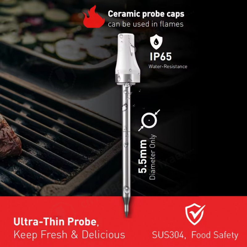 ไร้สายบลูทูธสมาร์ทมีทโพรบ SUS3 - Meat Thermometer Camp บทวิจารณ์และราคา
