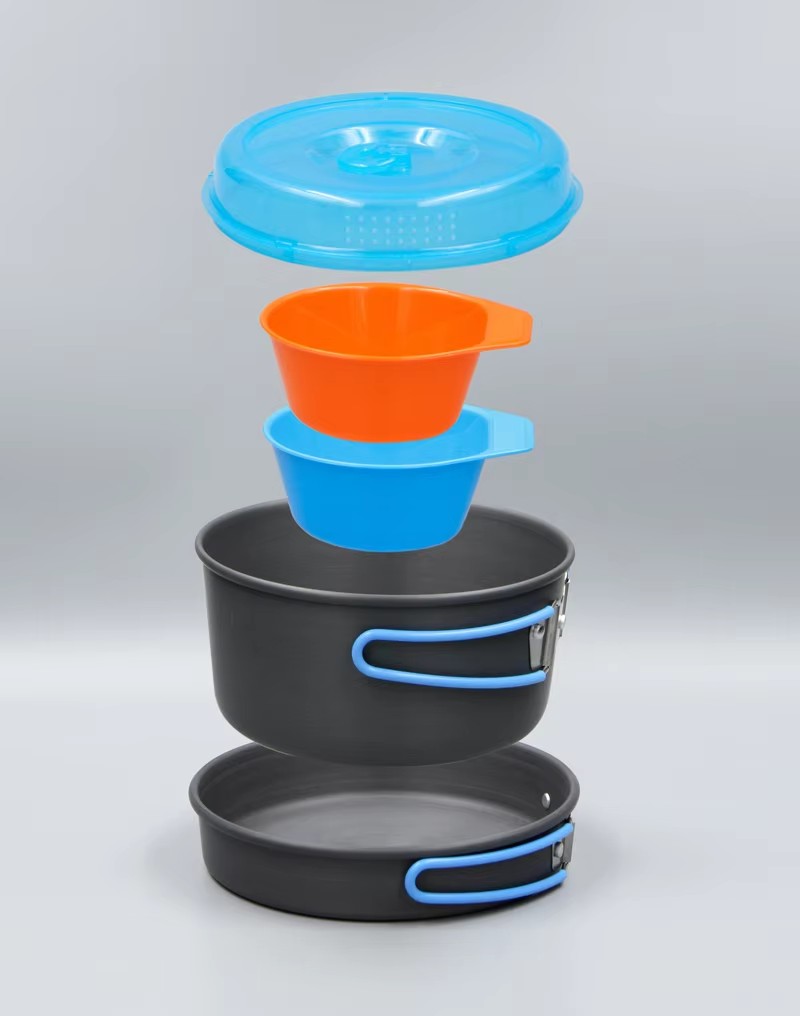 เครื่องครัวตั้งแคมป์แบกเป้หม้อ - Camping Cooking Pot Set บทวิจารณ์และราคา
