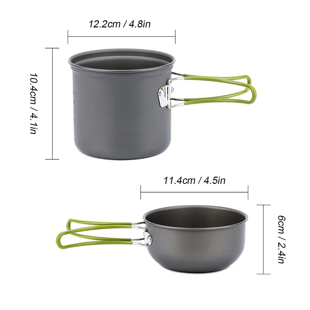 ชุดเครื่องครัวตั้งแคมป์พร้อมเต - Camping Cooking Pot Set บทวิจารณ์และราคา