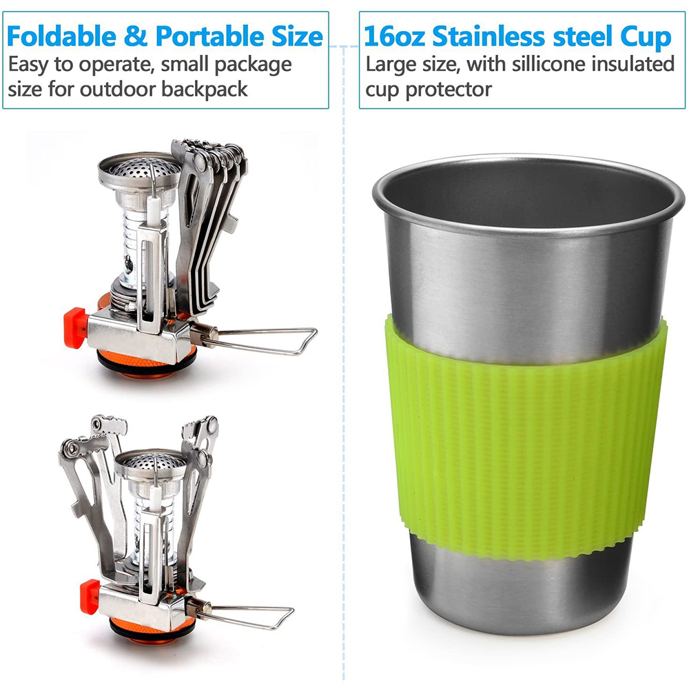 ชุดเครื่องครัวตั้งแคมป์พร้อมเต - Camping Cooking Pot Set บทวิจารณ์และราคา