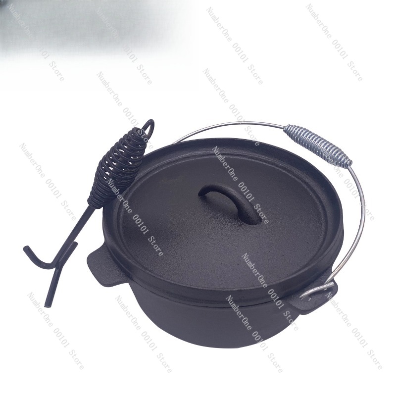 หม้อเหล็กหล่อแบบหนา 25 ซม. สำห - Camp Dutch Oven Cast บทวิจารณ์และราคา