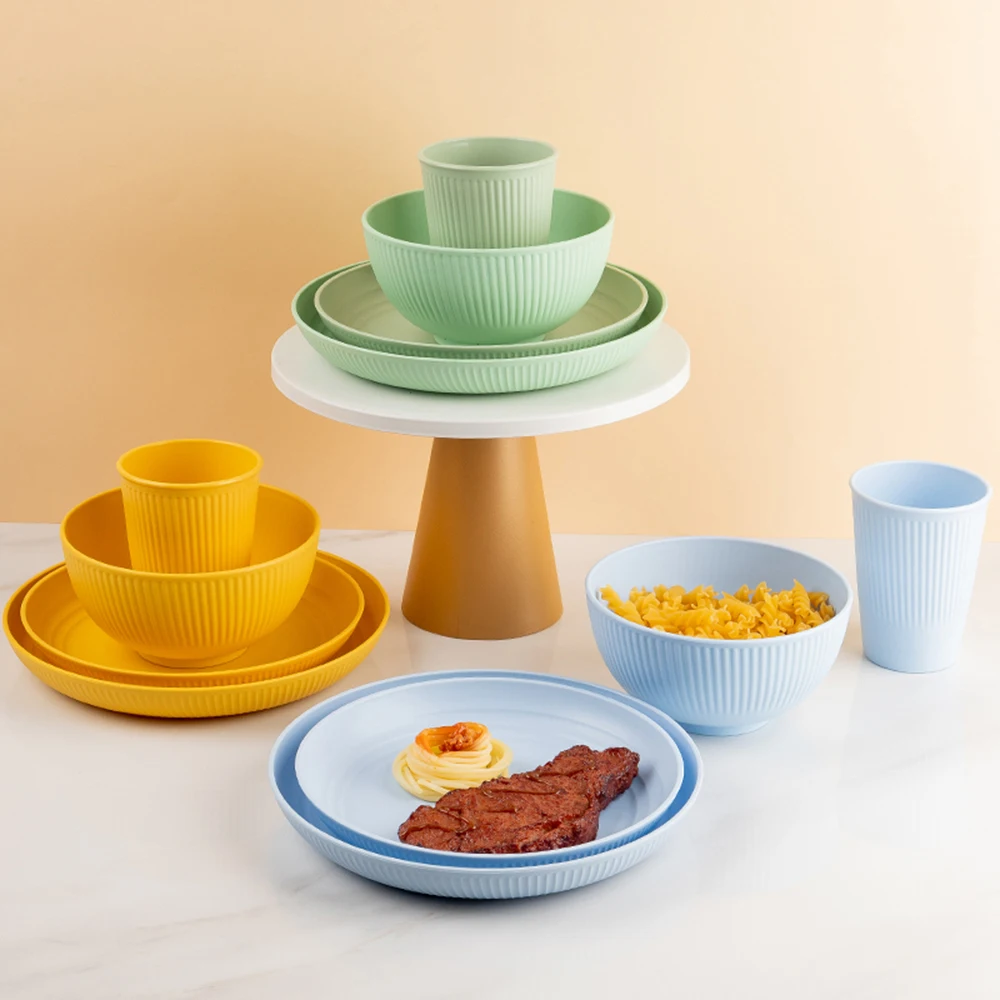 ชุดจานชามชิ้น/เซ็ต4ถ้วย set pe - Camping Cooking And Eating Set บทวิจารณ์และราคา